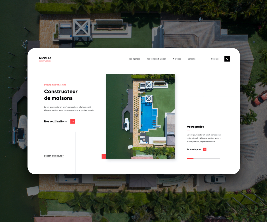 real estate webdesign